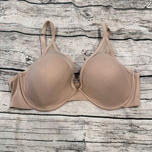 ThirdLove Wired Lightly Padded Mesh Bra in Beige Size 38D
